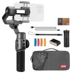 Zhiyun Smooth 5s COMBO with Inbuilt Light 3-Axis Gimbal Focus Pull & Zoom Capability Handheld Gimbal Stabilizer for Smartphone, Compatible with iPhone 14 Pro Max Mini 12 11 XS XR X 8 7 6 Plus Android Samsung Galaxy S8+ S8 S7 S6 S5