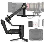 Zhiyun Crane 3S 3-Axis Handheld Gimbal Stabilizer for DSLR Cameras and Camcorder, 6.5kg Payload, Extendable Roll Axis, 12 Hours or Longer Continuous Uptime, DC-in, TransMount SmartSling Handle