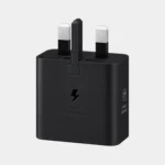 Samsung EP-TA845 45W Ultra Fast 3 Pin Wall Charger with USB Type-C to Type-C Cable (5A) Black