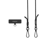 SwitchEasy Strap+Strap Card - 6mm  | Phone Lanyard - Reflect Black