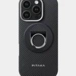 Pitaka MagEZ Ultra-Slim Case & Grip 3 for Apple iPhone 16 Pro Max - Black/Grey