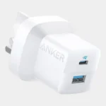 Anker 323 Mobile Charger | 33W | PD | Anker 310 USB-C to Lightning Cable (3ft) Included | B2331K21 - White