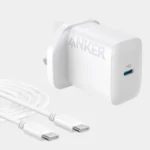 Anker 20W Mobile Charger with USB-C to USB-C Cable | 20W | Power Delivery Fast Charging | USB-C | B2347K21 - White