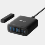 Anker 112W 6 Ports Multi-Device GaN Charger | 3 USB-C , 3 USB-A | Fast Charging | A2154K11 - Black