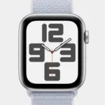 Apple Watch SE (Gen 2) 40mm GPS Silver Aluminium Case With Blue Cloud Sport Loop - MXEE3