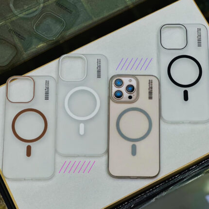 Creative case  mask round lens magsafe case 13/14/15/16 Series