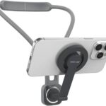 Green Lion Compatible with MagSafe Neck Phone Holder, Flexible Hands, Free Accessory for iPhone - Grey