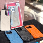 IPhone 16 Pro Max/16 pro/15 Pro Max/15 Pro/14 Pro max Leather Camera Chrome Button High Quality Magnetic Mobile  Case