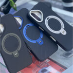 Iphone 16/15/14/13/12 Samsung S24 Ultra/S25 Ultra Carbon Slim with Magnetic Ring Case