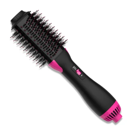 Professional 1000W Electric One-Step Hot Air Styling Brush, Salon Equipment for Curling and Straightening, with Constant Temperature Control, Anti-Scald Feature, 220-240V British Plug, 1.5-2.5m Cord, for Dry Hair, Salon Hair Styling Tool | Stylish Hot Tool | Flexible Bristles, Hair Brush