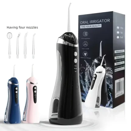 Advanced Portable Oral Irrigator with 4 Nozzles, 3 Cleaning Modes, USB Rechargeable, 36V Max Voltage, Lithium Battery - Electric Water Flosser for Gum Health