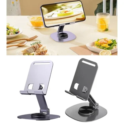 Zerospace Phone Holder 360 Degree Rotating Angle Height Adjustable Holder for Phone Tablet