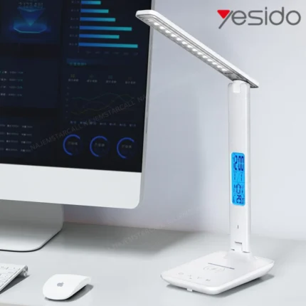 YESIDO Foldable Desk Lamp With LCD Function, 10W Wireless Charging - DS20