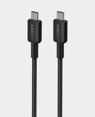 Anker 322 USB-C to USB-C 6ft Braided Cable A81F5H11 - Black