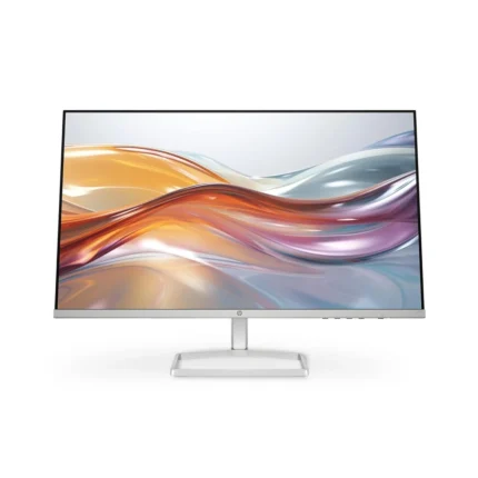 HP Series 5 524SA Monitor, 24" FHD IPS Display, 100Hz Refresh Rate, 5ms , Tilt Adjustable, Built-In 2x 2W Speaker, Micro Edge On 3 Sides, 16.7m Colors, White/Silver | 94C36AA
