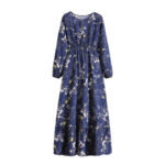 Women's Floral Print Maxi Dress Qatar - Spring Summer Party Wear