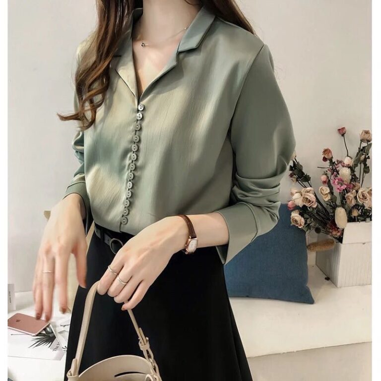 Champagne Satin Blouse