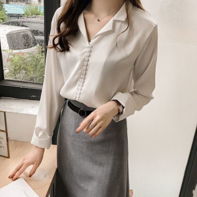 Champagne Satin Blouse