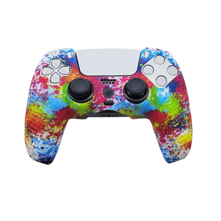 1pc Game Protective Silicone Cover Non-Slip Water Transfer Design Gaming Qatar