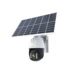 OALE iHome 07 Solar Powered 4G Smart Security Camera with 2K Resolution, 355° Angle, Night Vision, Motion Detection, 2-Way Audio in Qatar