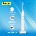 Bson Wireless Sonic Toothbrush With 60-Day Battery Life, 10X Better Whitening, Wireless Charging, 34,000–40,000 SPM & IPX7 Waterproof - Image 5