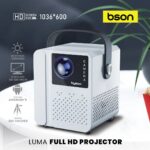 Byson Luma Full HD Projector, Android 11 System, with 5G WiFi, 50-120 Inch Display, with Remote Control & 360° Tripod, Full HDR Resolution for Home, Office, Theater & Outdoor Use - Image 2