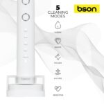 Bson Wireless Sonic Toothbrush With 60-Day Battery Life, 10X Better Whitening, Wireless Charging, 34,000–40,000 SPM & IPX7 Waterproof - Image 3