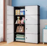 Storage Cabinet with 5 Layer Functional Plastic Organizer for Clothes, Shoes, and Wardrobes - Image 4