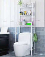 3 Tier Stainless Steel Toilet Cabinet Rack White – Buy Online in Qatar