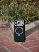 Buy iPhone 17 Pro Max Carbon Case Qatar – MagSafe Ring Stand Shockproof Cover