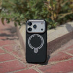 Carbon Fiber MagSafe Ring Stand Case for iPhone 17 Pro Max – Shockproof Magnetic Protective Cover