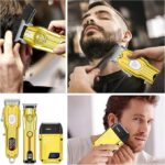 DALING PRO Professional Hair Clippers Men, Full Hair Cutting Kit Clipper Trimmer and Foil Shaver Set Cordless Hair Clipper for Barber Kit with LED Display -DL9291 - Image 2