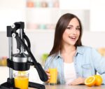 JIHAM Manual Citrus Juicer Heavy Duty Fruit Juice Maker Machine Hand Press Orange Squeezer For Commercial and Family Use For Lemon Orange Lime & All - Image 2