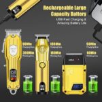DALING PRO Professional Hair Clippers Men, Full Hair Cutting Kit Clipper Trimmer and Foil Shaver Set Cordless Hair Clipper for Barber Kit with LED Display -DL9291 - Image 4
