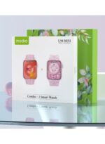 Modio U98 MINI 36mm Smartwatch Combo for Ladies and Girls – Stylish Pink Wearable with 4 Interchangeable Straps, Wireless Charger, Fitness & Health Tracking, Notifications, and Compact Elegant Design - Image 3