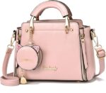 Women'S Elegant Faux Leather Handbag with Tassel Embellishment, Lightweight Solid Color Shoulder Bag with Adjustable Strap, Zipper Closure, Polyester Lined - Image 3