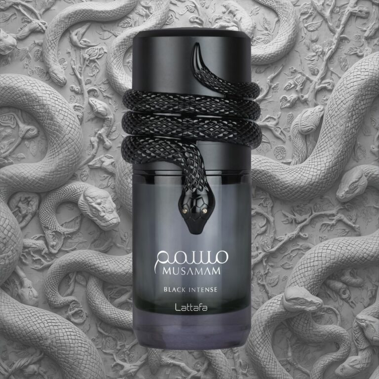 Lattafa Musamam Black Intense EDP 100ml perfume bottle Qatar