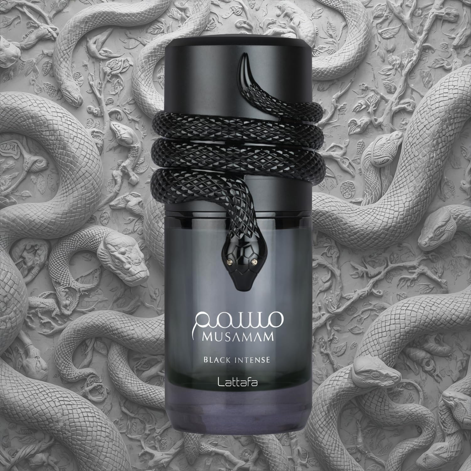 Lattafa Musamam Black Intense EDP 100ml perfume bottle Qatar