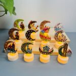 LED Ramadan moon lantern candle light desktop decor Qatar