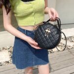 Single-Shoulder Bag, Ladies' Handbags, Korean-Style Women'Bags, Cross-Border Fashionable and Stylish Small Round Bag - Image 10