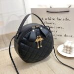 Single-Shoulder Bag, Ladies' Handbags, Korean-Style Women'Bags, Cross-Border Fashionable and Stylish Small Round Bag - Image 9