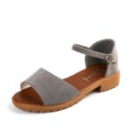 Women's Fashion Buckle Strap Heeled Sandals Slip-On Shoes - Image 5