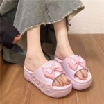 ASHALI Women's Platform Slippers, 6cm Height Increase, Fashionable Indoor Slippers