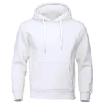 Autumn Winter Men Fleece Warm Mens Sweatshirt Casual Solid Color Streetwear Pullovers Sport School Fashion Hoodies - Image 5