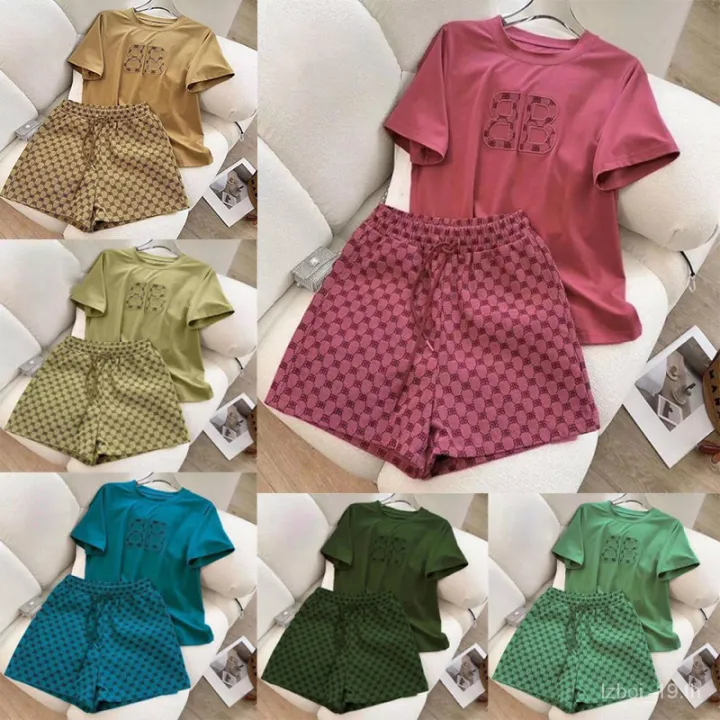 Women's casual summer T-shirt and shorts matching outfit in Qatar