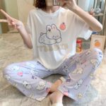 Women’s Short Sleeve Pajama Set - Image 3