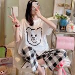 Women’s Short Sleeve Pajama Set - Image 4