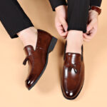 Premium Leather Slip-On Loafers