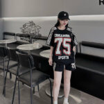 Women’s 2-Piece Varsity Jersey and Shorts Set - Image 2
