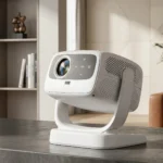 HT3 Pro Smart Projector Qatar - white, electric focus, 8K HDR